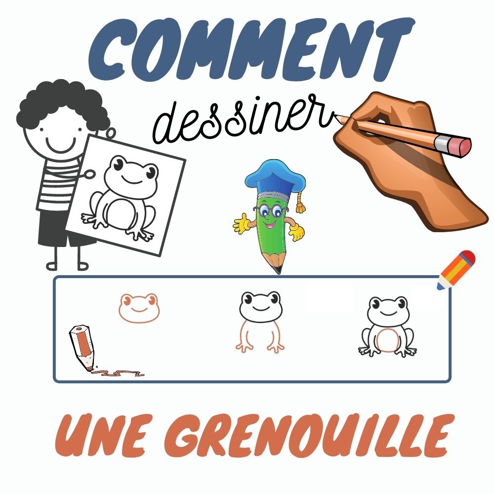 Comment dessiner une grenouille Apprendre à dessiner DeWizo