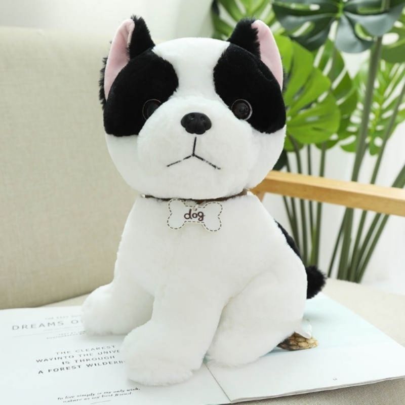 Peluche Bouledogue français Oreo, Peluche Chien